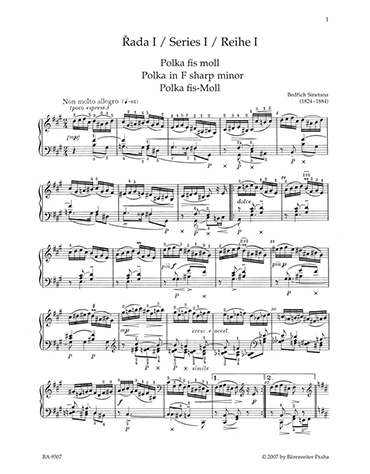 Polka fis moll z Českých tanců