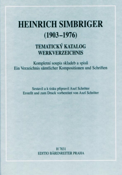Heinrich Simbriger (1903-1976) - tematický katalog