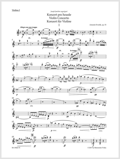 Koncert a moll pro housle a orchestr op. 53