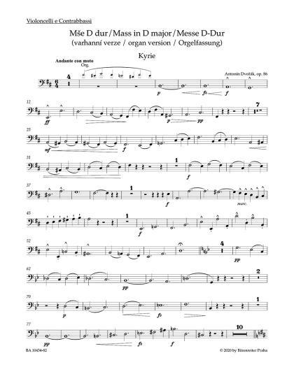 Mše D dur op. 86