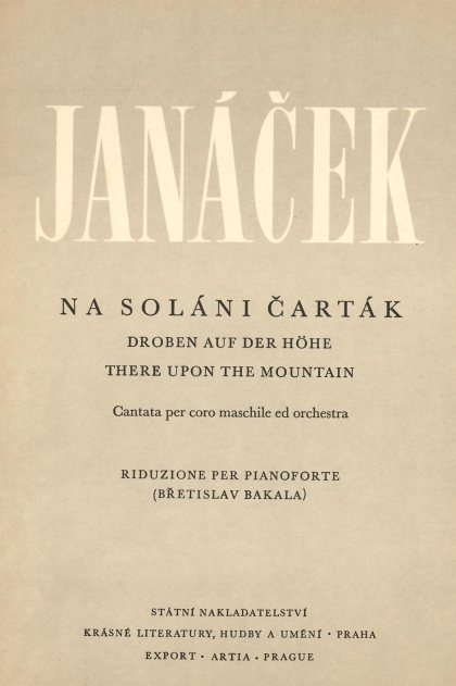 Na Soláni Čarták (Kantáta pro mužský sbor a orchestr)