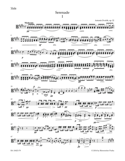 Serenáda E dur pro smyčcový orchestr op. 22