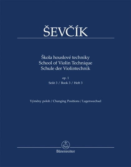 Škola houslové techniky op. 1, sešit 3, výměny poloh