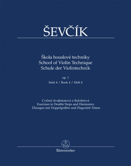 Škola houslové techniky op. 1, sešit 4, Cvičení dvojhmatová a flažoletová