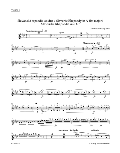 Slovanská rapsodie As Dur op. 45/3