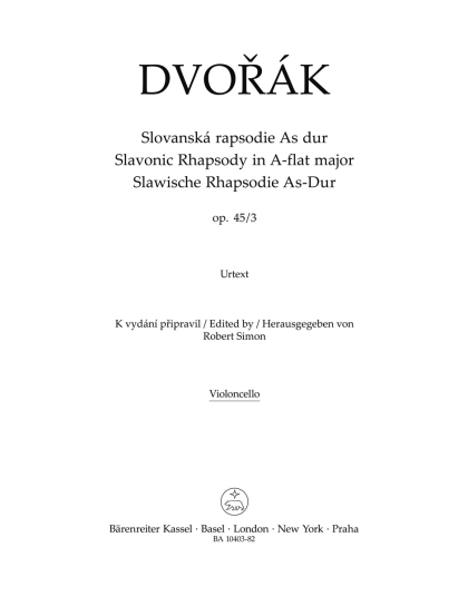 Slovanská rapsodie As Dur op. 45/3