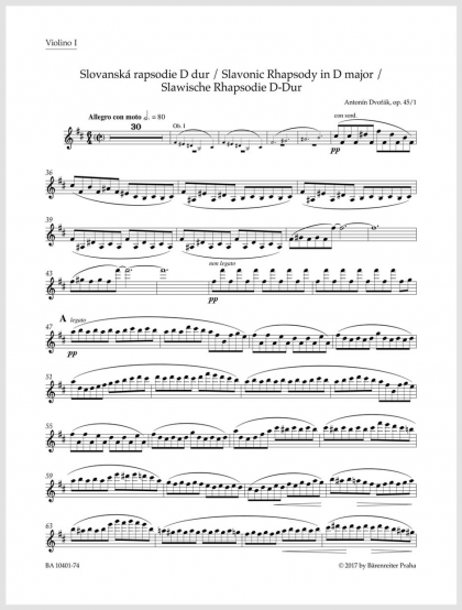 Slovanská rapsodie D dur op. 45/1