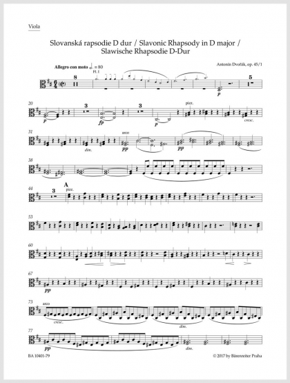 Slovanská rapsodie D dur op. 45/1