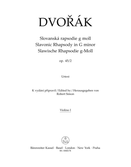 Slovanská rapsodie g moll op. 45/2