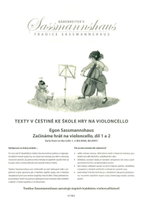 Český překlad textů k violoncellové škole