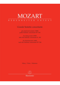 Grande Sestetto concertante pro smyčcové sexteto (1808) podle Sinfonie concertante KV 364