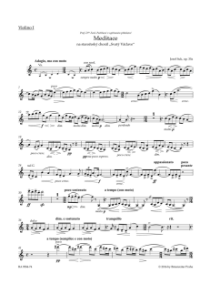 Meditace na staročeský chorál Svatý Václave op. 35a