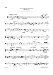Meditace na staročeský chorál Svatý Václave op. 35a