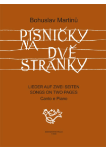 Písničky na dvě stránky - Cyklus písní na texty moravské lidové poezie