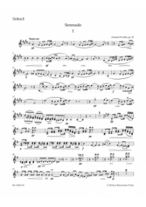 Serenáda E dur pro smyčcový orchestr op. 22 Serenáda E dur pro smyčcový orchestr op. 22