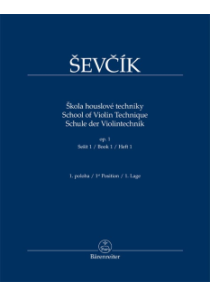 Škola houslové techniky op. 1, sešit 1, 1. poloha Škola houslové techniky op. 1, sešit 1, 1. poloha