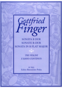 Sonáta pro troje housle a basso continuo B dur