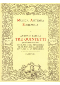 Tre quintetti per stromenti da fiato (op. 88, č. 3, op. 91, č. 9 a 11)